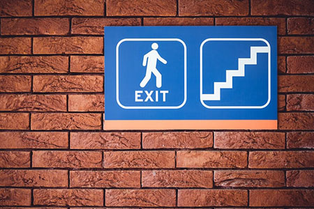 Exit and Stair Case Sign