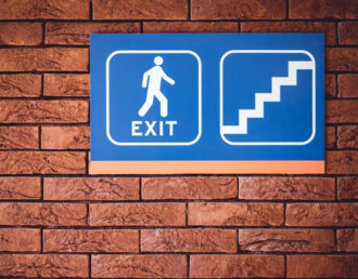 Exit and Stair Case Sign